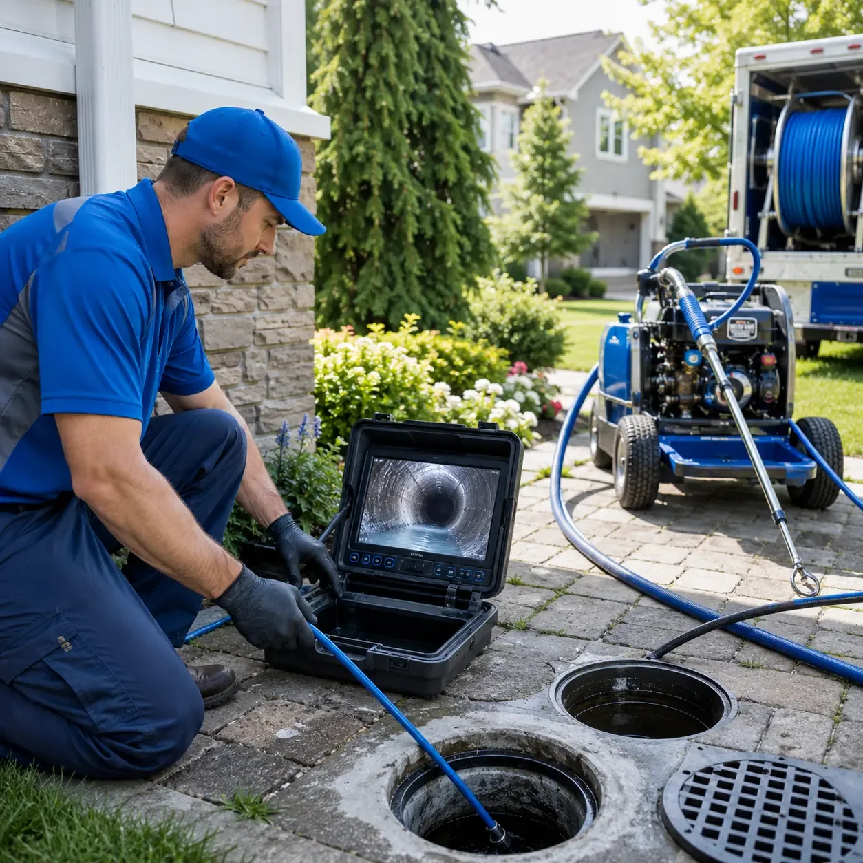 Outdoor drain cleaning professionals serving Colfax, LA