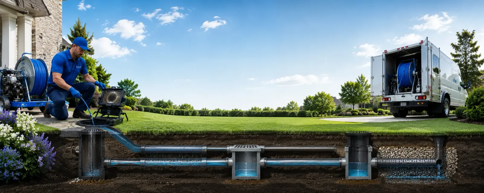 Outdoor drain cleaning information for Colfax, LA